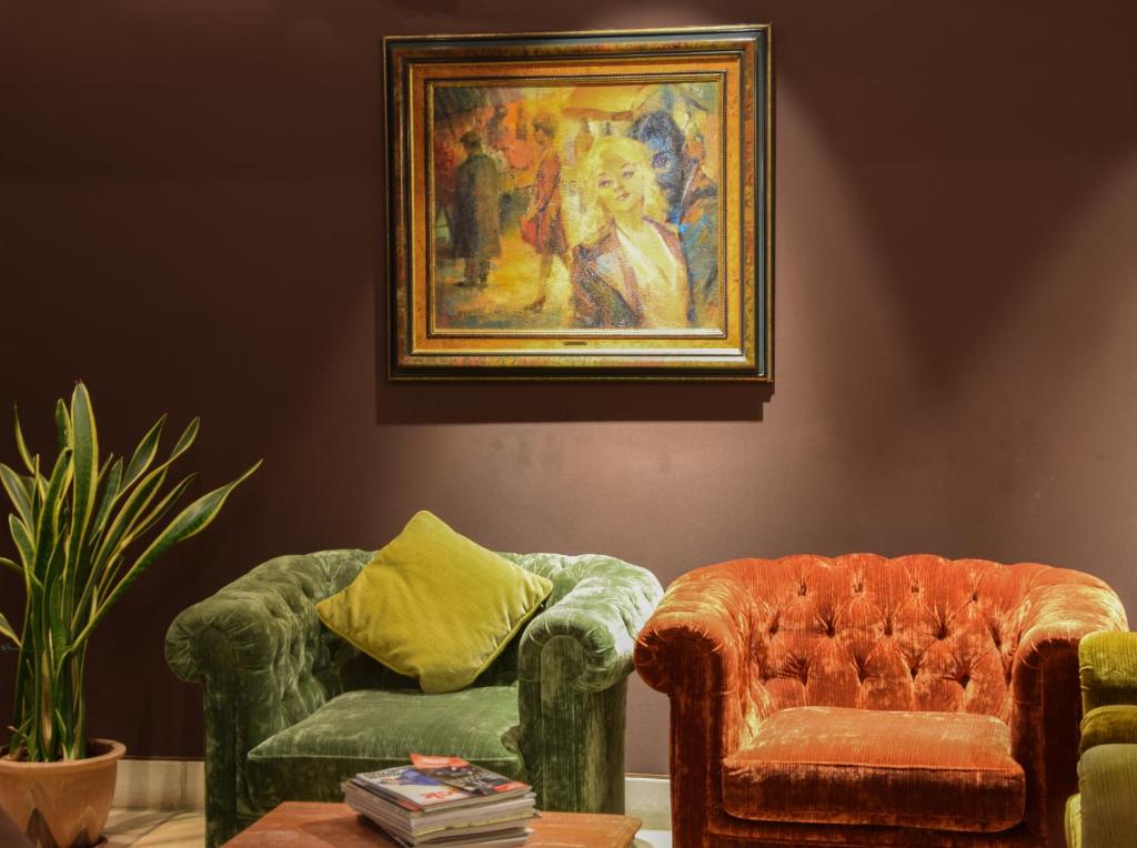 Posezení v ubytování Boutique Hotel Die Swaene