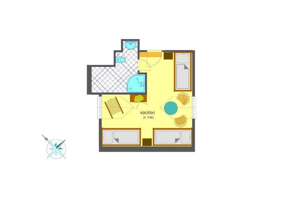The floor plan of Vila Aurora - Vysoke Tatry
