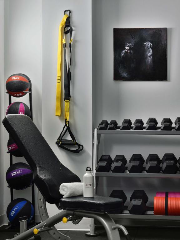 Fitness centrum a/nebo fitness zařízení v ubytování Life Hotel New York