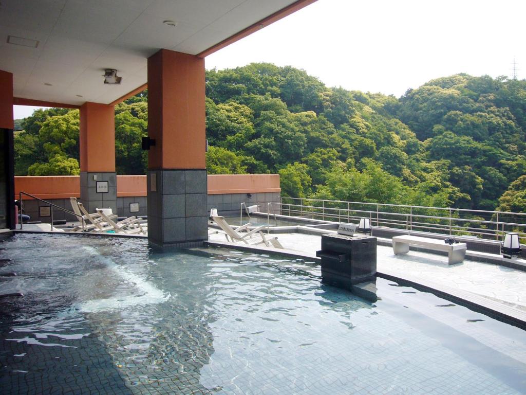Bazén v ubytování Tsumagoi Resort Sai no Sato nebo v jeho okolí