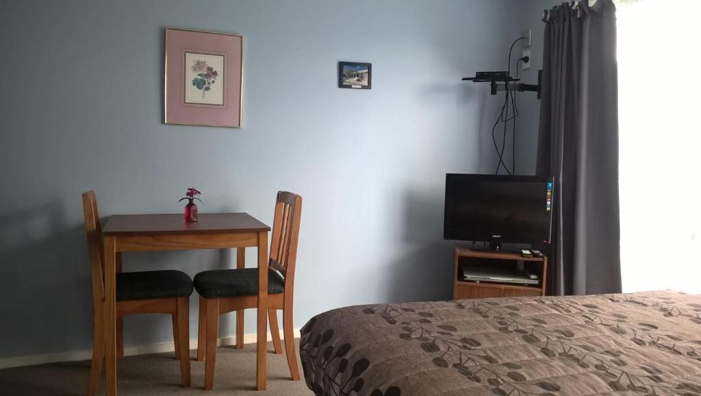 TV a/nebo společenská místnost v ubytování Mt Dobson Motel