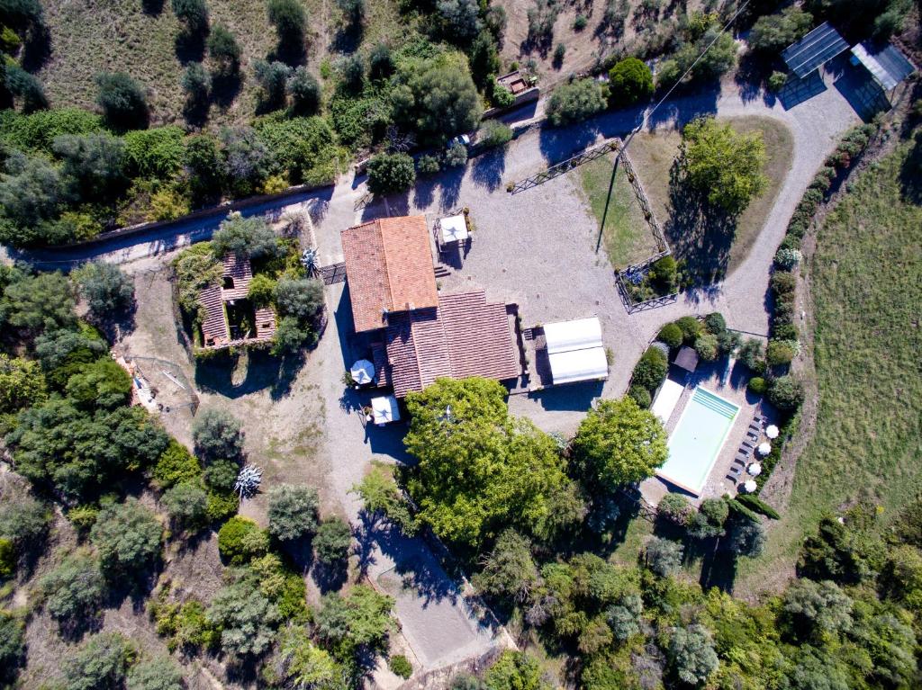 Letecký snímek ubytování Tenuta Montemassi Podere Montauzzo