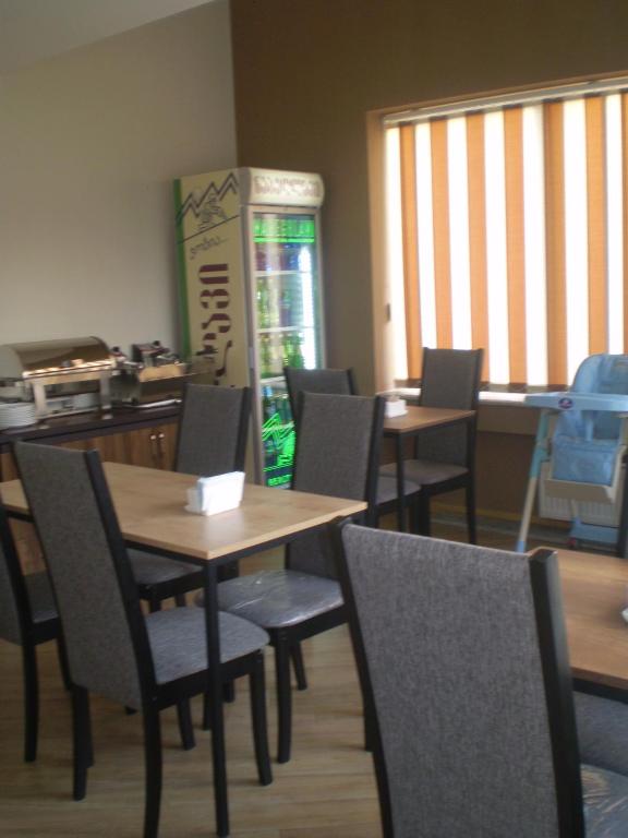 Kuchyň nebo kuchyňský kout v ubytování New Hotel