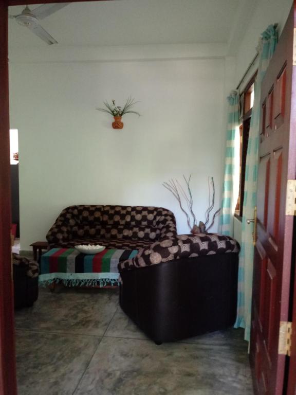 Posezení v ubytování Unawatuna Backpacker Lodge