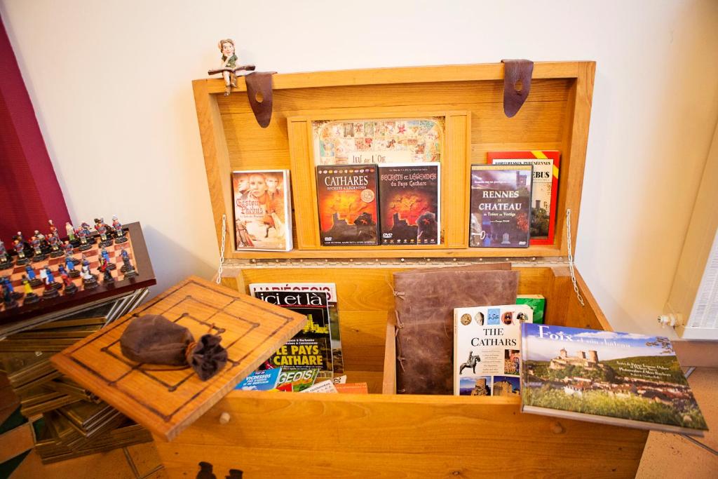 Knihovna v bed and breakfast
