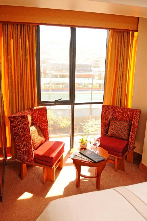Posezení v ubytování Hotel Waynapicchu