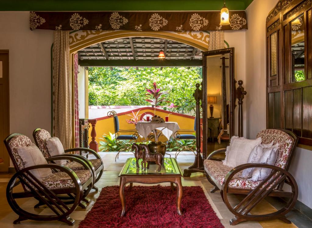Гостиная зона в Casa Anjuna