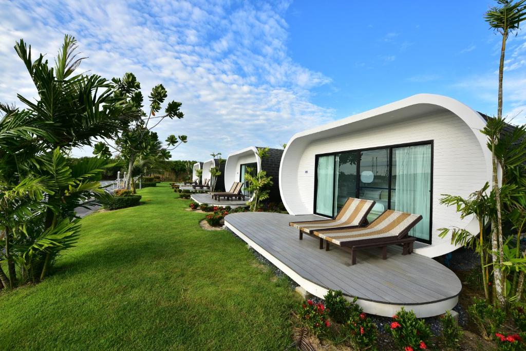 Zahrada ubytování Krabi Boat Lagoon Resort