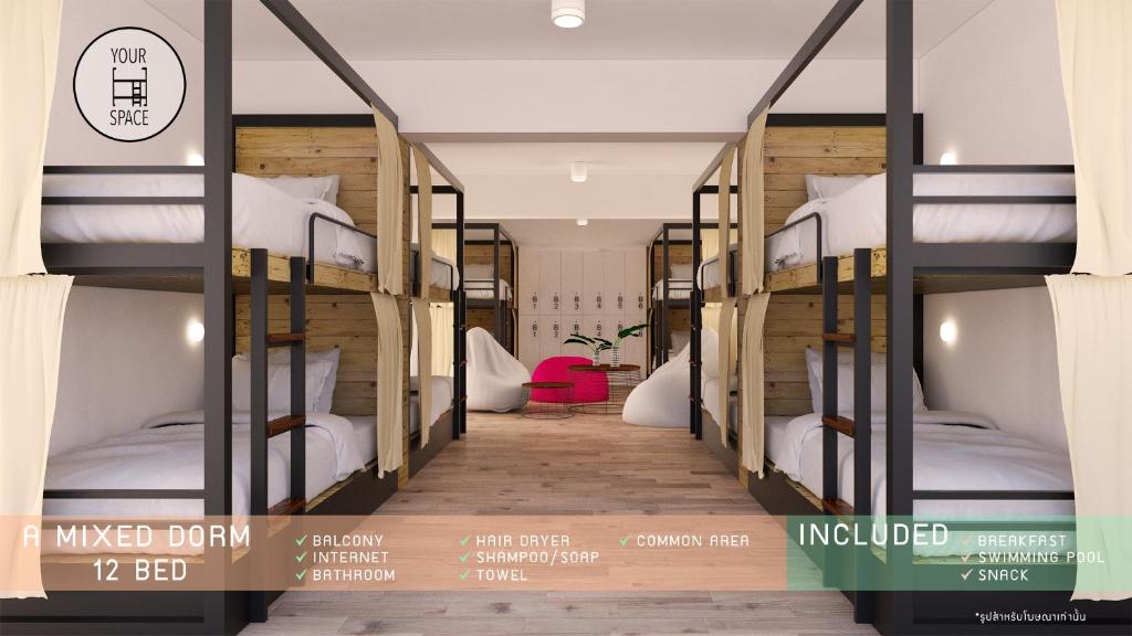 
Bunk Bed in Mixed Dormitory Room
