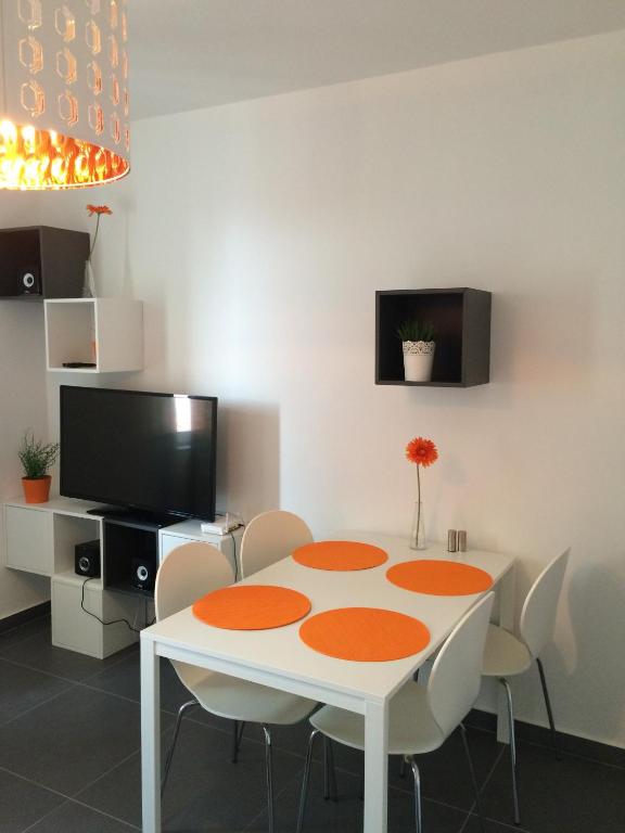 TV a/nebo společenská místnost v ubytování The modern apartment