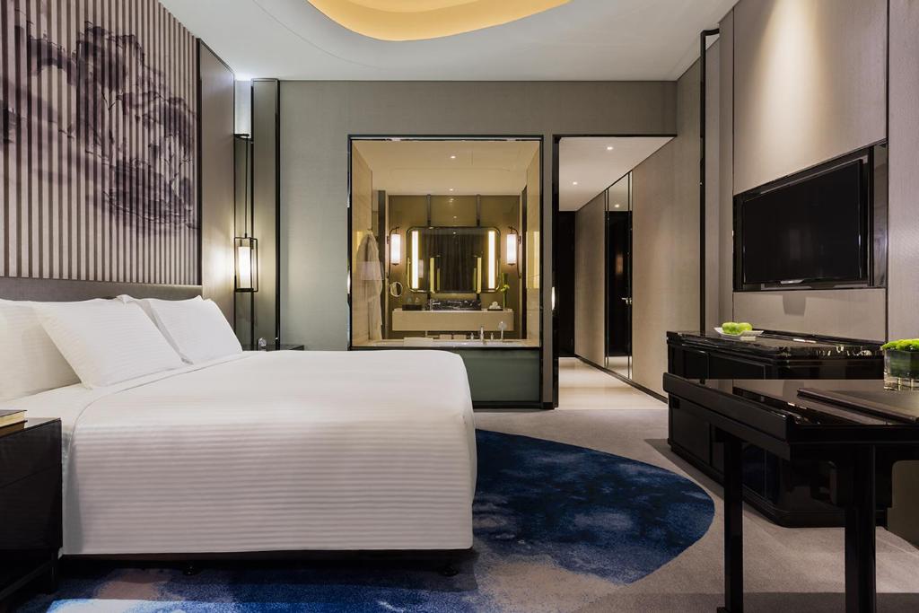 TV a/nebo společenská místnost v ubytování Wanda Realm Hotel Wuhu