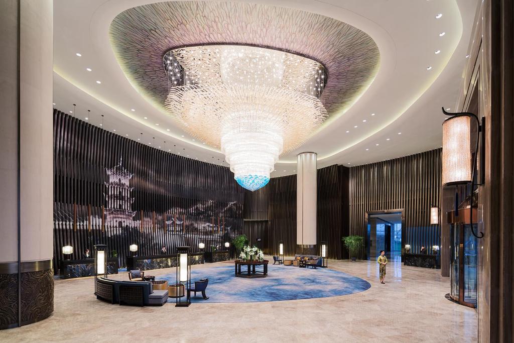 Vstupní hala nebo recepce v ubytování Wanda Realm Hotel Wuhu