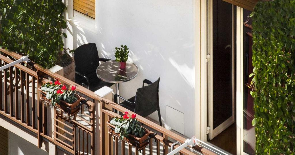 Balkón alebo terasa v ubytovaní Solaris B&B