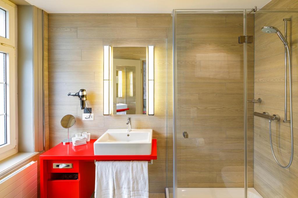 A bathroom at Swiss Night by Fassbind