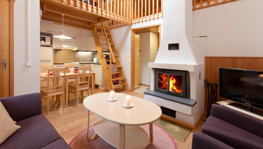 Χώρος καθιστικού στο Holiday Club Pyhä Apartments