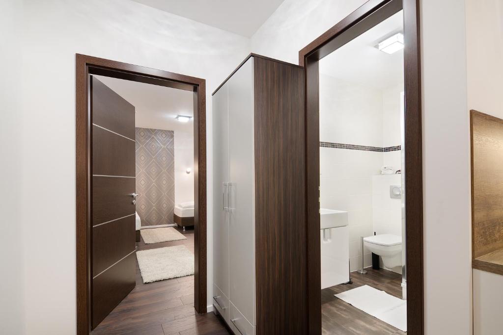 Kúpeľňa v ubytovaní Paulay Downtown Apartments