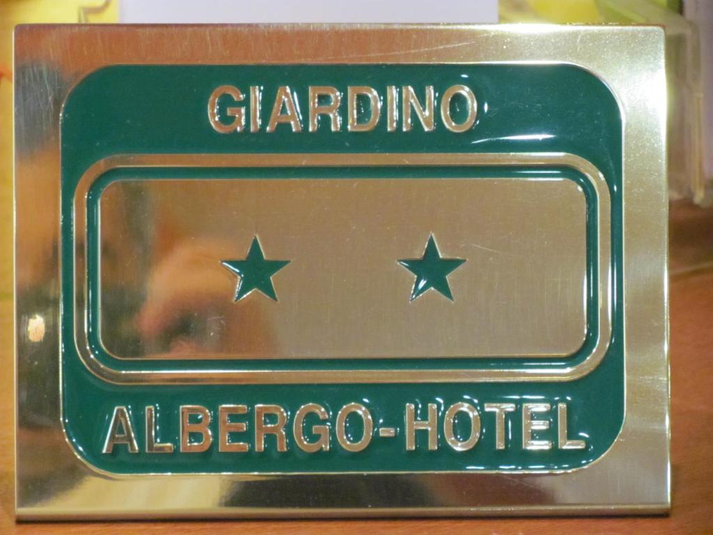 Certifikát, hodnocení, plakát nebo jiný dokument vystavený v ubytování Albergo Hotel Giardino