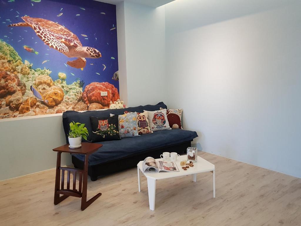 Xin Ching B&B - バルコニー付き四重室