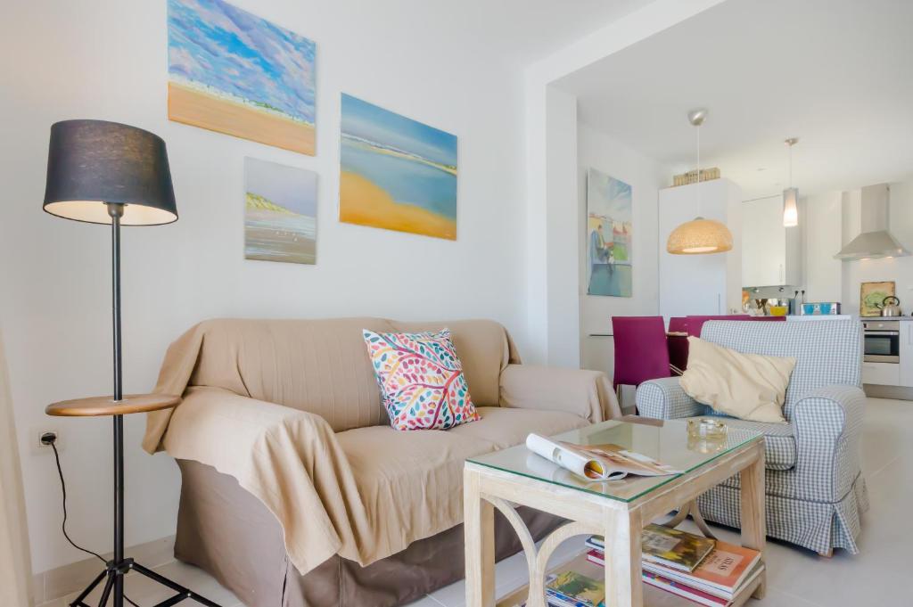 Posezení v ubytování Apartamento Moran