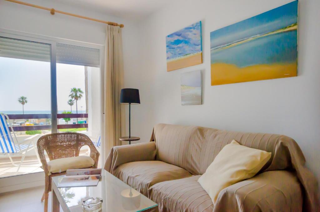 Posezení v ubytování Apartamento Moran