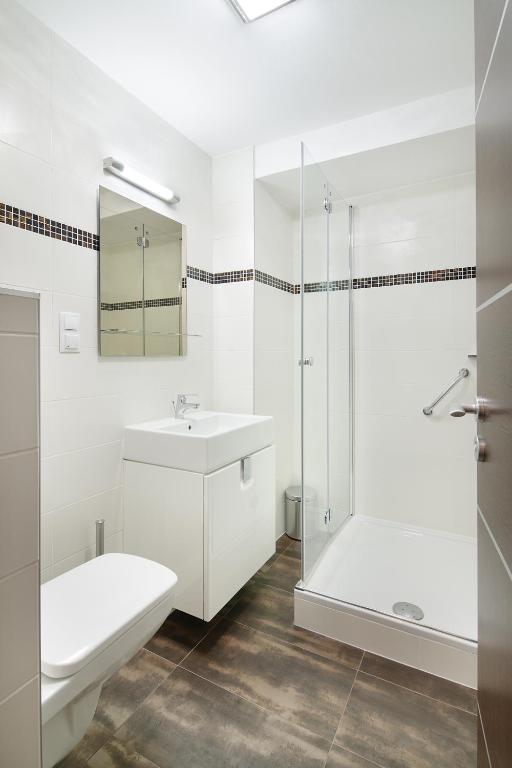 Kúpeľňa v ubytovaní Paulay Downtown Apartments