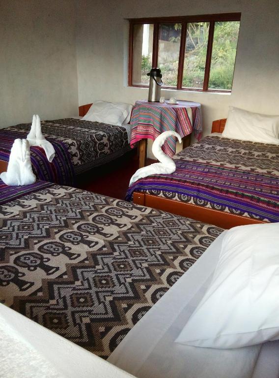 Llactapata Lodge overlooking Machu Picchu - camping - restaurant - Quarto Triplo Com Vista Para A Montanha