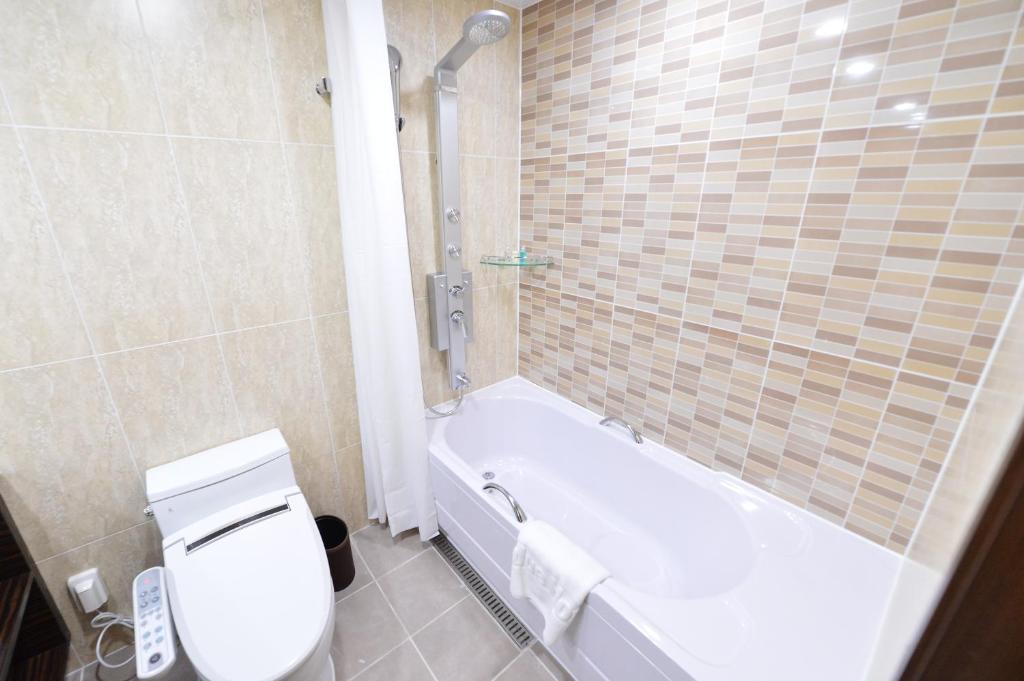 Koupelna v ubytování Haeden Hotel High End Suwon