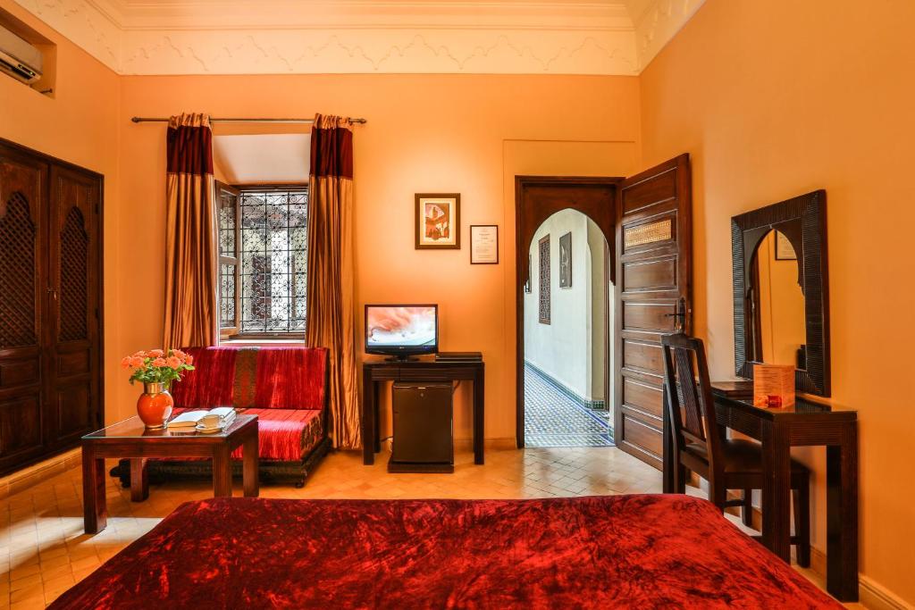 Posezení v ubytování Riad & Spa Bahia Salam