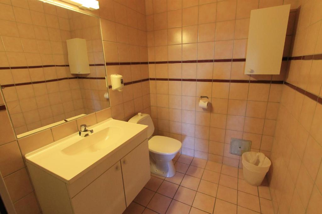 Koupelna v ubytování Fanitullen Hotel