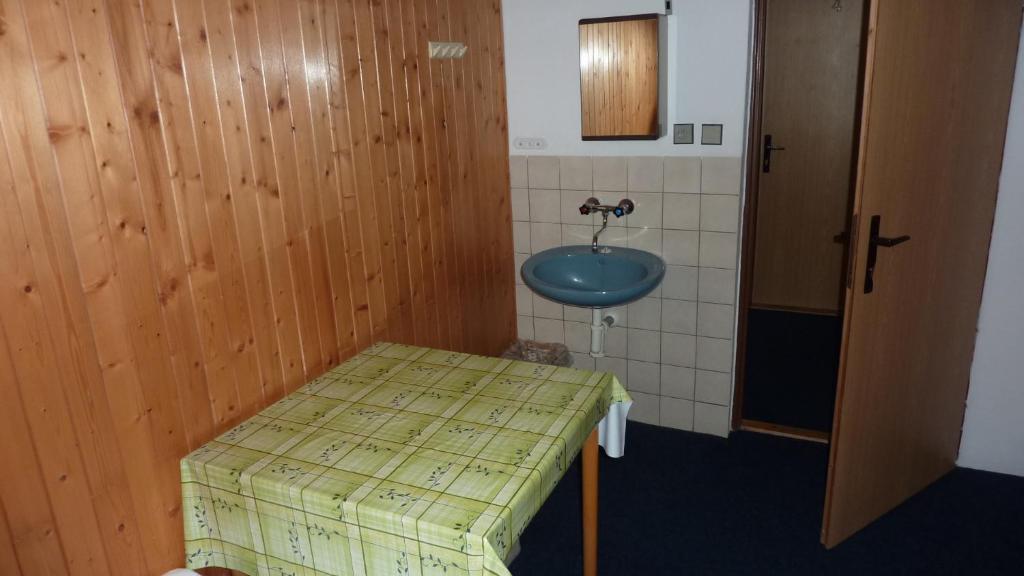 Koupelna v ubytování Penzion Tendr