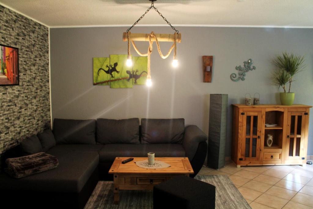 Posezení v ubytování Ferienwohnung "Gecko"