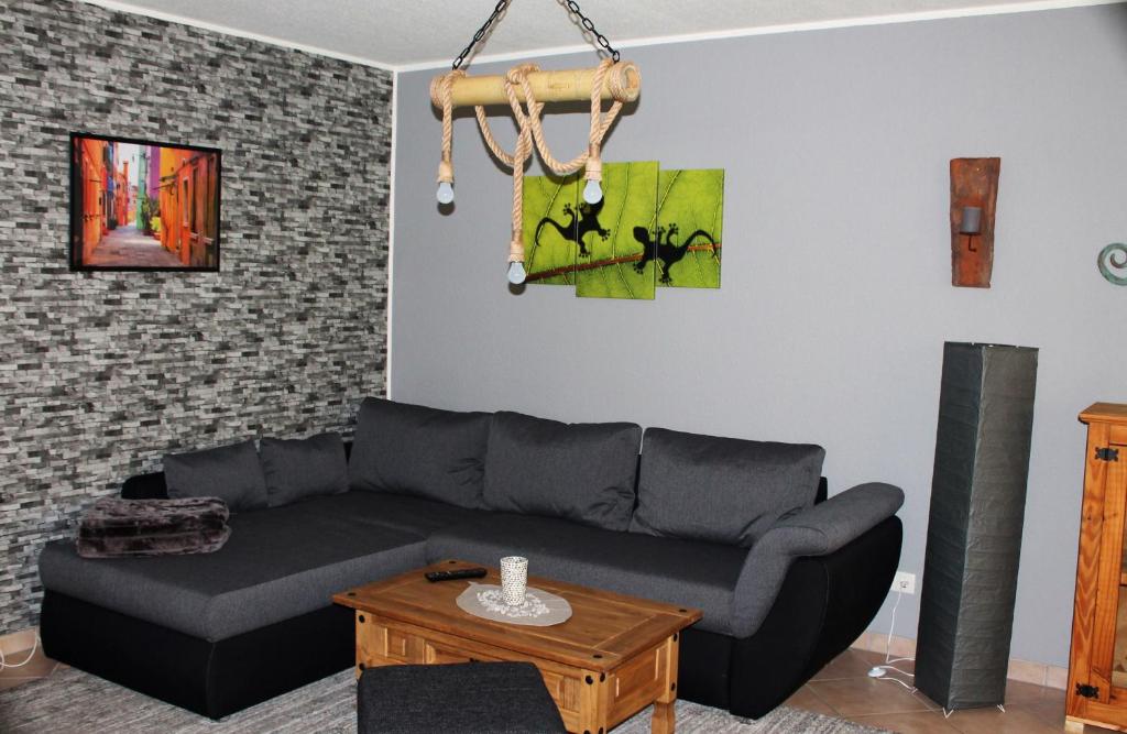 Posezení v ubytování Ferienwohnung "Gecko"