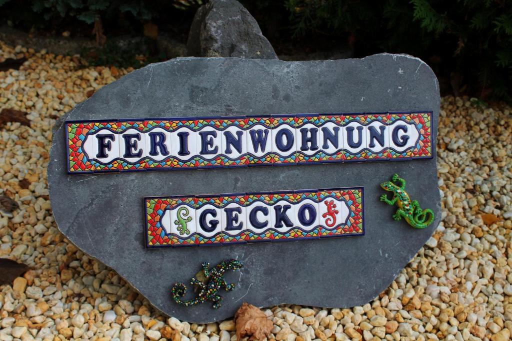 Certifikát, hodnocení, plakát nebo jiný dokument vystavený v ubytování Ferienwohnung "Gecko"