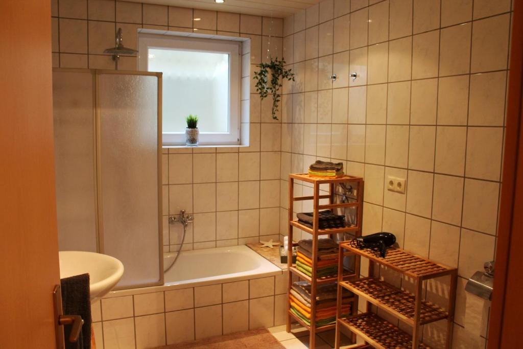 Koupelna v ubytování Ferienwohnung "Gecko"