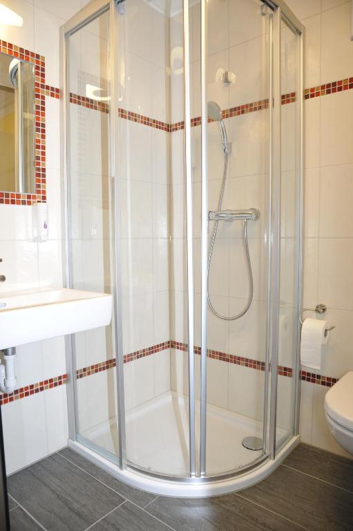 Koupelna v ubytování Hotel Gasthof Kamml