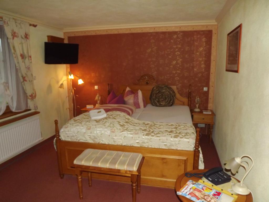Voodi või voodid majutusasutuse Hotel Piccolo toas