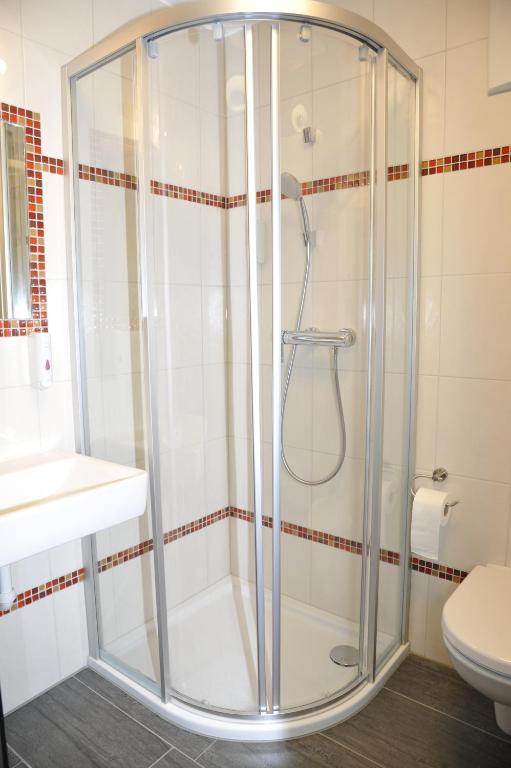 Koupelna v ubytování Hotel Gasthof Kamml
