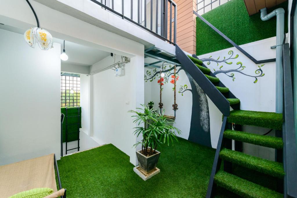 Zahrada ubytování Eco Hostel