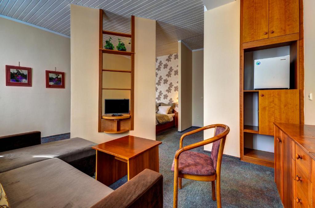 TV a/nebo společenská místnost v ubytování Hotel Pizzeria Istria