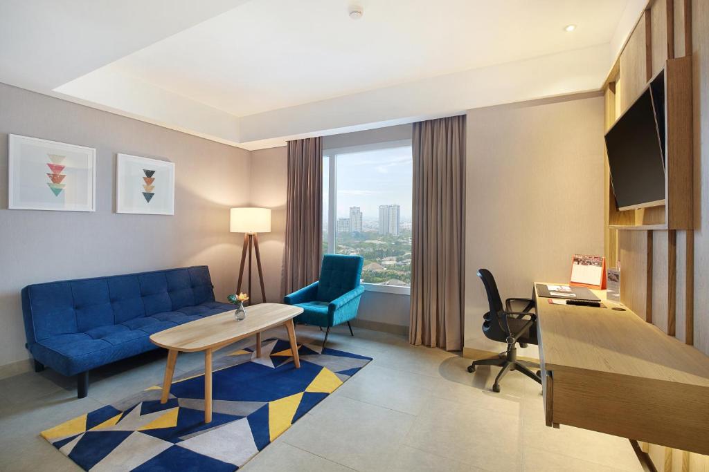 Posezení v ubytování Swiss-Belinn Simatupang