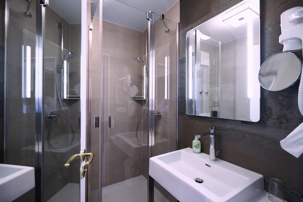 Koupelna v ubytování Hotel Alter Wirt