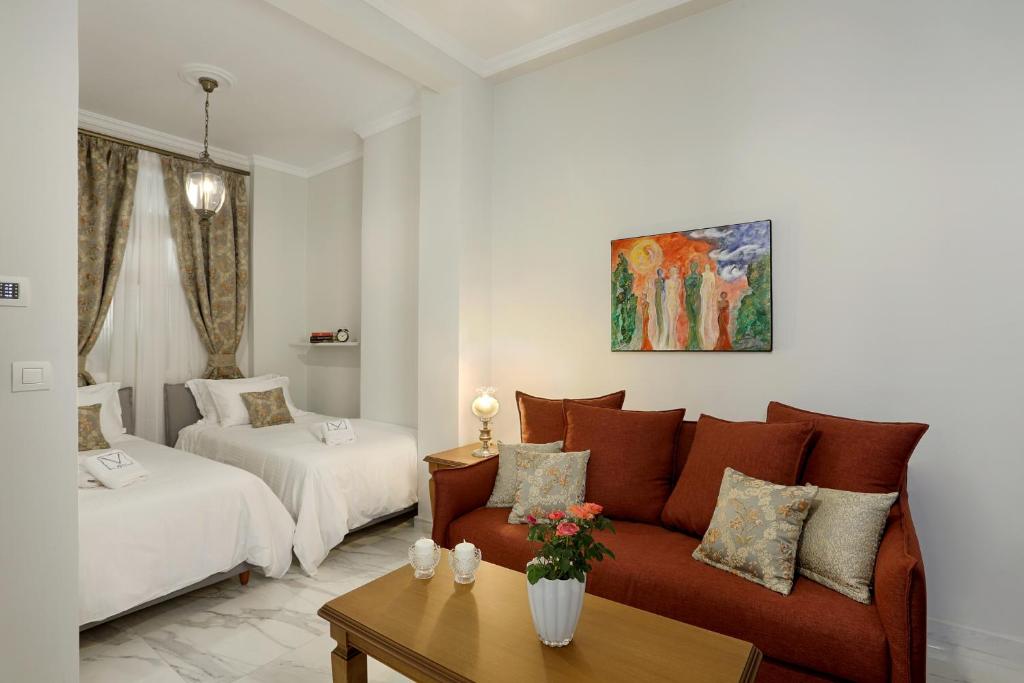 Posteľ alebo postele v izbe v ubytovaní V1935 Luxurious Apartments