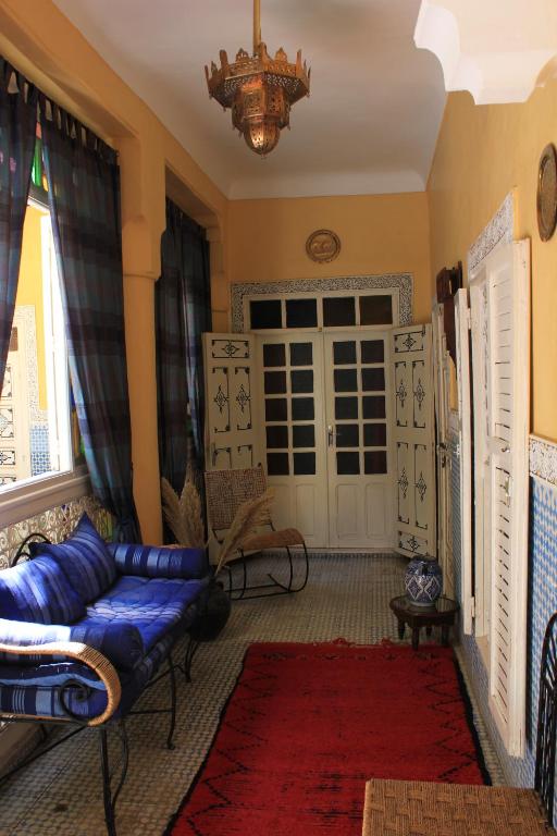Posezení v ubytování Riad Hotel Sherazade