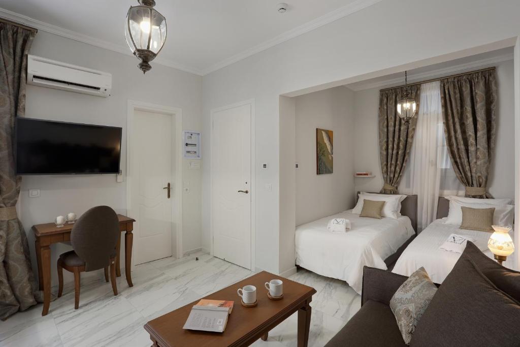 Posteľ alebo postele v izbe v ubytovaní V1935 Luxurious Apartments