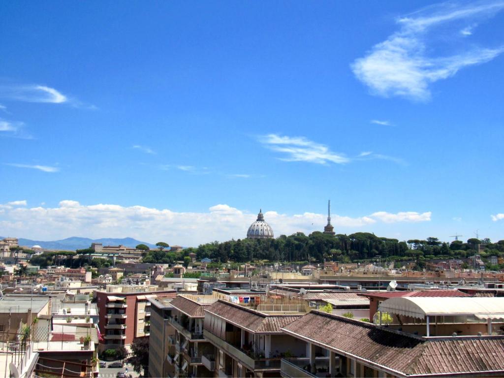 Vista general de Roma o vistes de la ciutat des de l'hostal o pensió