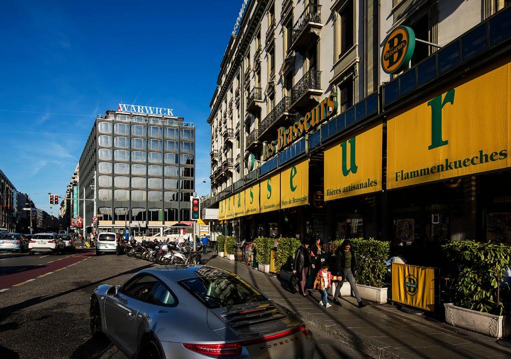 El edificio en el que está el hotel