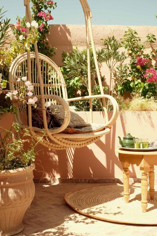 Zahrada ubytování Riad BE Marrakech
