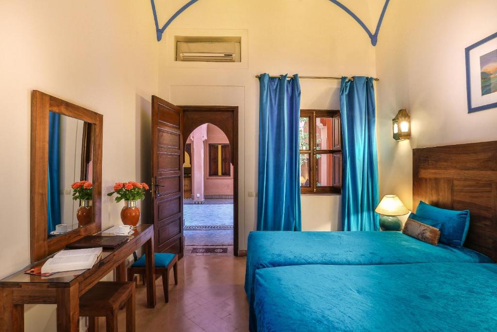 Posezení v ubytování Riad & Spa Bahia Salam