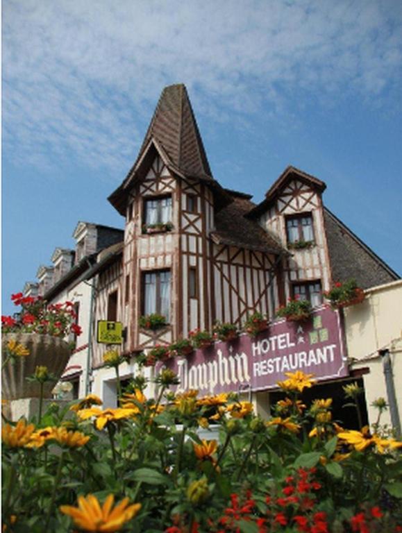 Zahrada ubytování Logis Hôtel et Restaurant du Dauphin