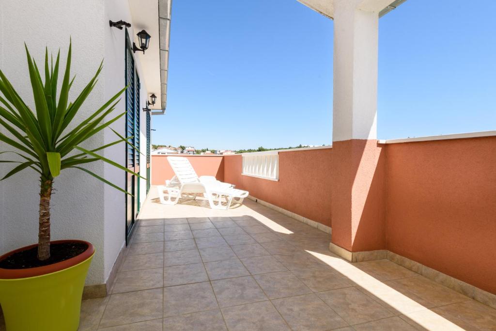 Balkón alebo terasa v ubytovaní Apartmani Beran